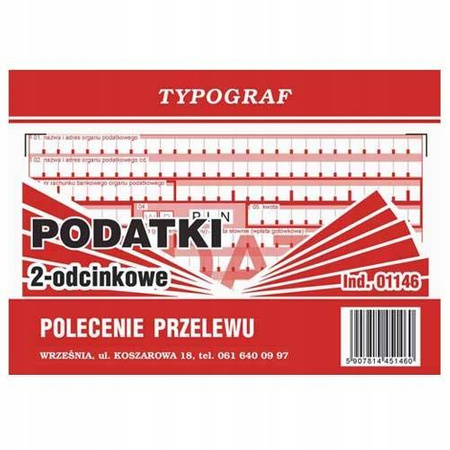 Polecenie przelewu/podatki II odc. Typograf 01146