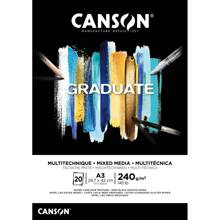 Blok_Mix-med. Canson Graduate A3 240g 20A Czarny FILA