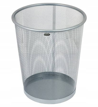 Kosz na papier okrągły Grand GR-020 12 l srebrny