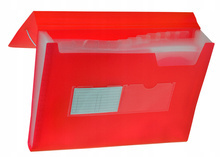 Teczka harmonijkowa PP A4 Tetis BT621 CZERWONA