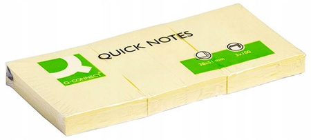 Bloczek samoprzylepny jasnożółty karteczki 4szt