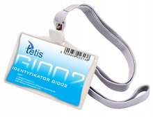 Identyfikator Tetis GI002 na smyczy z tworzywa
