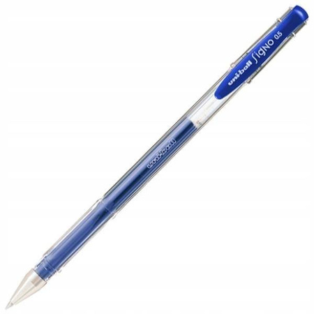 Uni długopis żelowy UM-100 niebieski 0,5 mm