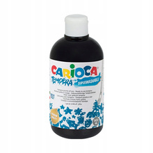 Farba tempera 500 ml CZARNA Carioca