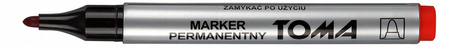 Toma TO-090-22 Marker permanentny CZERWONY okrągły
