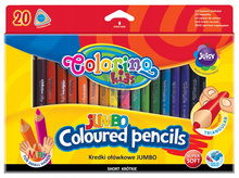 Kredki ołówkowe trójkątne Jumbo 20 kol. Colorino
