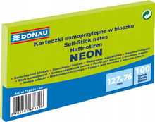 Bloczek samop. DONAU 127x76 100szt neon zielony