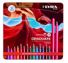 Lyra Graduate Cienkopis 15 kol opakowanie metalowe