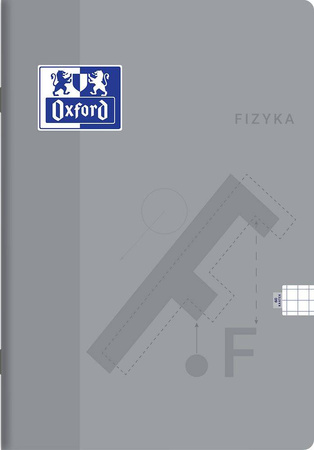 ZESZYT OXF FIZYKA A5 60 KARTEK 90G KRATKA OXFORD 2023