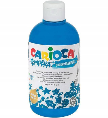 Farba Carioca tempera 500 ml błękit