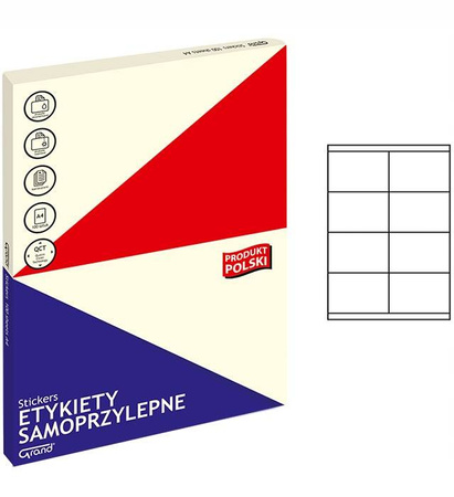 Etykiety samoprzylepne GRAND - 028 105x70 mm