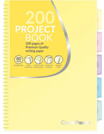 KOŁOZESZYT COOLPACK B5 PP ŻÓŁTY