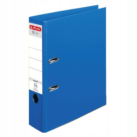 Herlitz Segregator Q.file 8 cm Niebieski