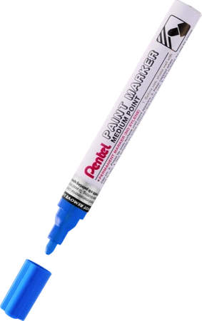 Marker zdobniczy aluminiowa obudowa niebieski Pentel