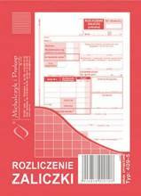 Rozliczenie zaliczki Michalczyk i Prokop 409-5 A6