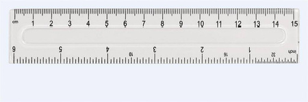 Linijka Fiorello plastikowa 15 cm GR-801