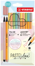 CIENKOPIS STABILO PEN&POINT PASTELLOVE 12SZT