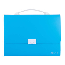 TECZKA Z RĄCZKĄ BIAŁĄ DELI 13-PRZEGRÓDEK SERIA RIO NIEBIESKA