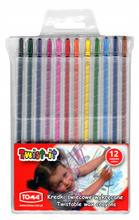 Kredki szkolne Toma TO-571 wykręcane 12 kolorów