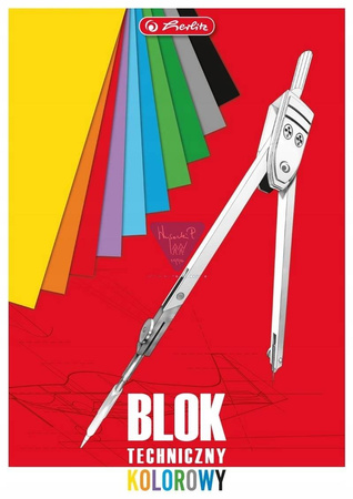 Blok techniczny A3 kolorowy 10 kartek Herlitz