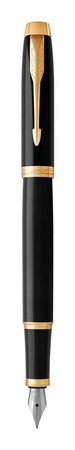 PARKER IM pióro wieczne Black Lacquer GT F