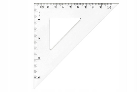 Ekierka równoramienna TetisBL003 o długości 10,5cm