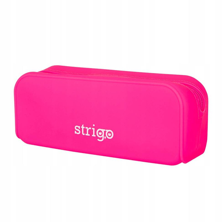 Piórnik STRIGO Silikonowy Prostokątny Różowy