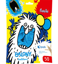 BALONY 10? METAL NIEBIESKI Fiorello 50 szt.