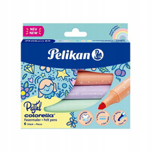 FLAMASTRY COLORELLA SUPER PASTEL 6 KOL. PELIKAN