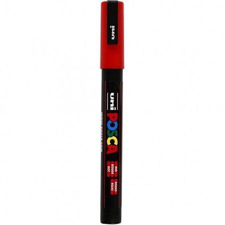 MARKER UNI POSCA PC-3M CZERWONY NR 15