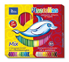 PLASTELINA MIX 24 KOL. 15G