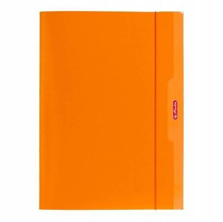 Teczka z gumką HERLITZ Color Blocking A4 Pomarańcz