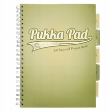 PUKKA PROJECT BOOK OLIVE GREEN A4 KRATKA 100K 80G