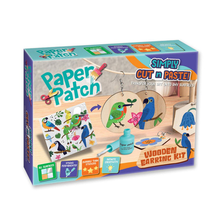 STRIGO ZESTAW KREATYWNY DREWNIANE KOLCZYKI