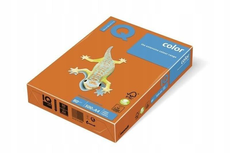 Papier ksero POMARAŃCZOWY IQ OR43 80g/A4 MONDI