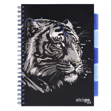 Kołozeszyt STRIGO PADS Project Book A4 linia Tygrys