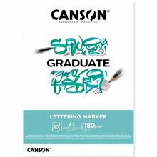 Blok_Rys. Canson Graduate Lettering Marker A3 180g 20A FILA