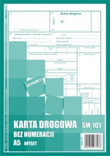 Druk Karta drogowa bez numeracji Emeko 707 SM-101