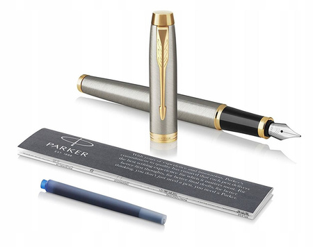 PARKER IM pióro wieczne Brushed Metal GT F
