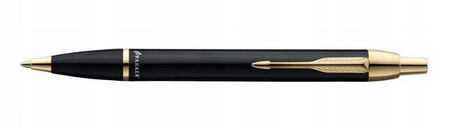 Parker IM Black Laquer GT zestaw podwójny M