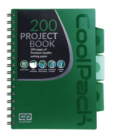 Kołobrulion A5 200 stron Green CoolPack 94061CP