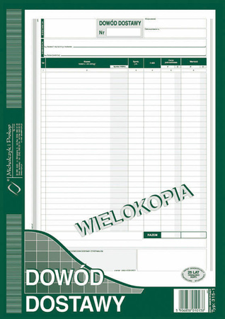 Dowód dostawy Michalczyk i Prokop 315-1 A4 80