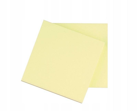 Bloczek samoprzylepny jasnożółty karteczki 12szt