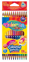 Kredki ołówkowe dwukolorowe 12 szt. Colorino