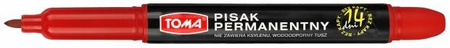 Toma TO-324-22 Pisak permanentny 14 dni CZERWONY