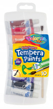 Farby tempera w tubach 10 kolorów 10 ml. Colorino