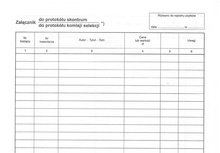 Załącznik do protokołu skontrum