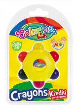 Kredki świecowe Gwiazdka 6 kolorów Colorino Kids
