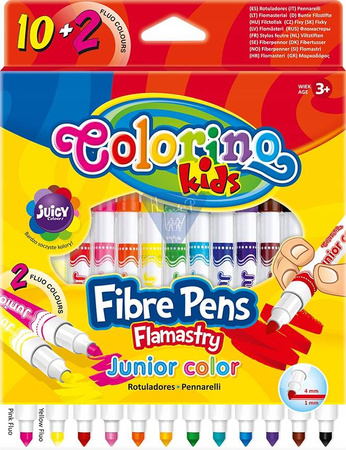 Flamastry Junior 12 kolorów Colorino