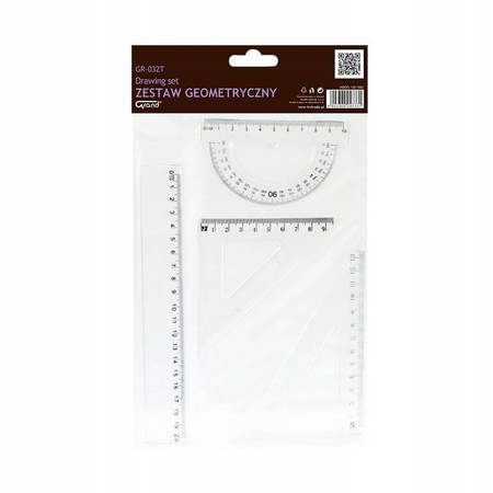 Zestaw geometryczny transparent GR-032T